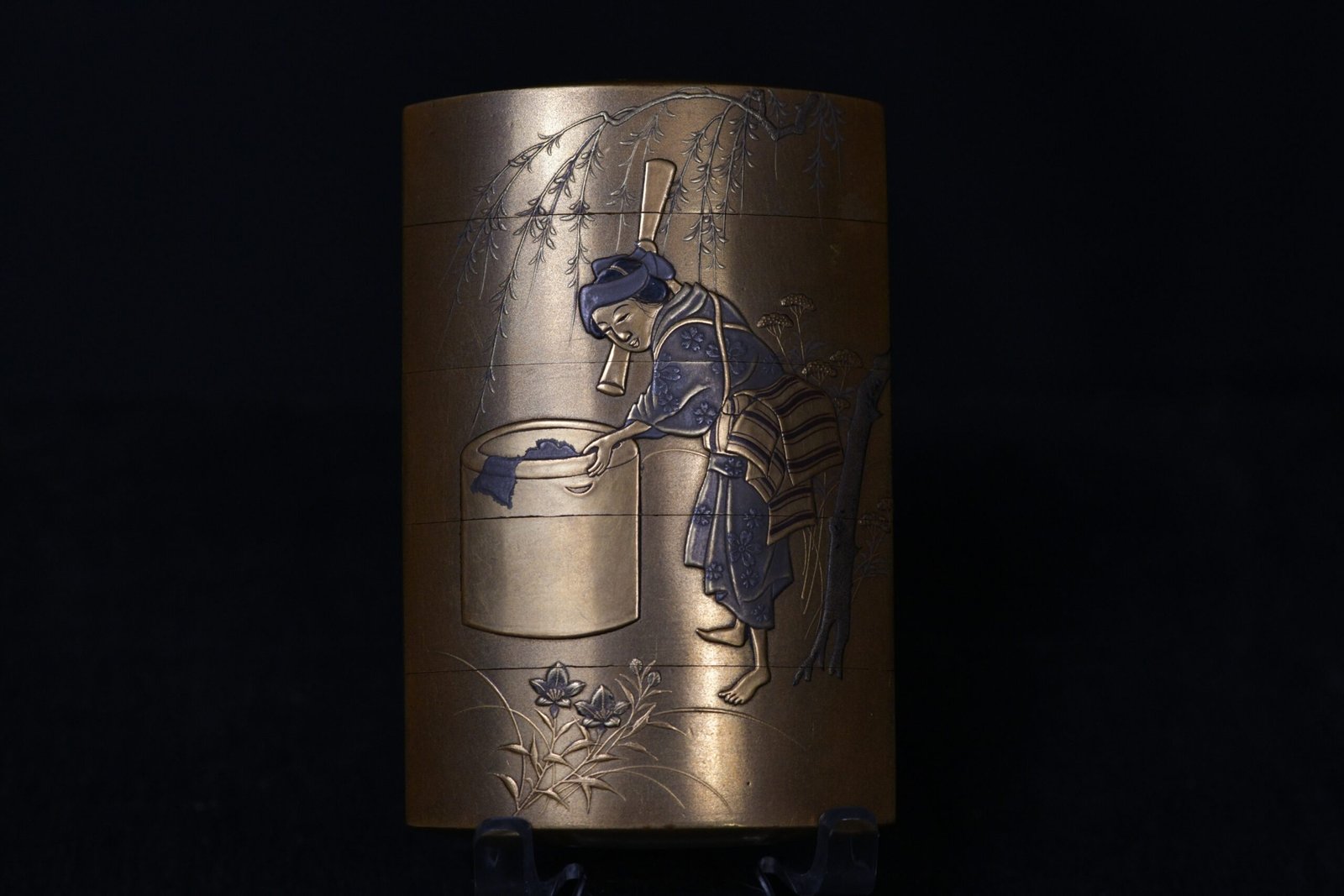 Inro makie shibayama Dama