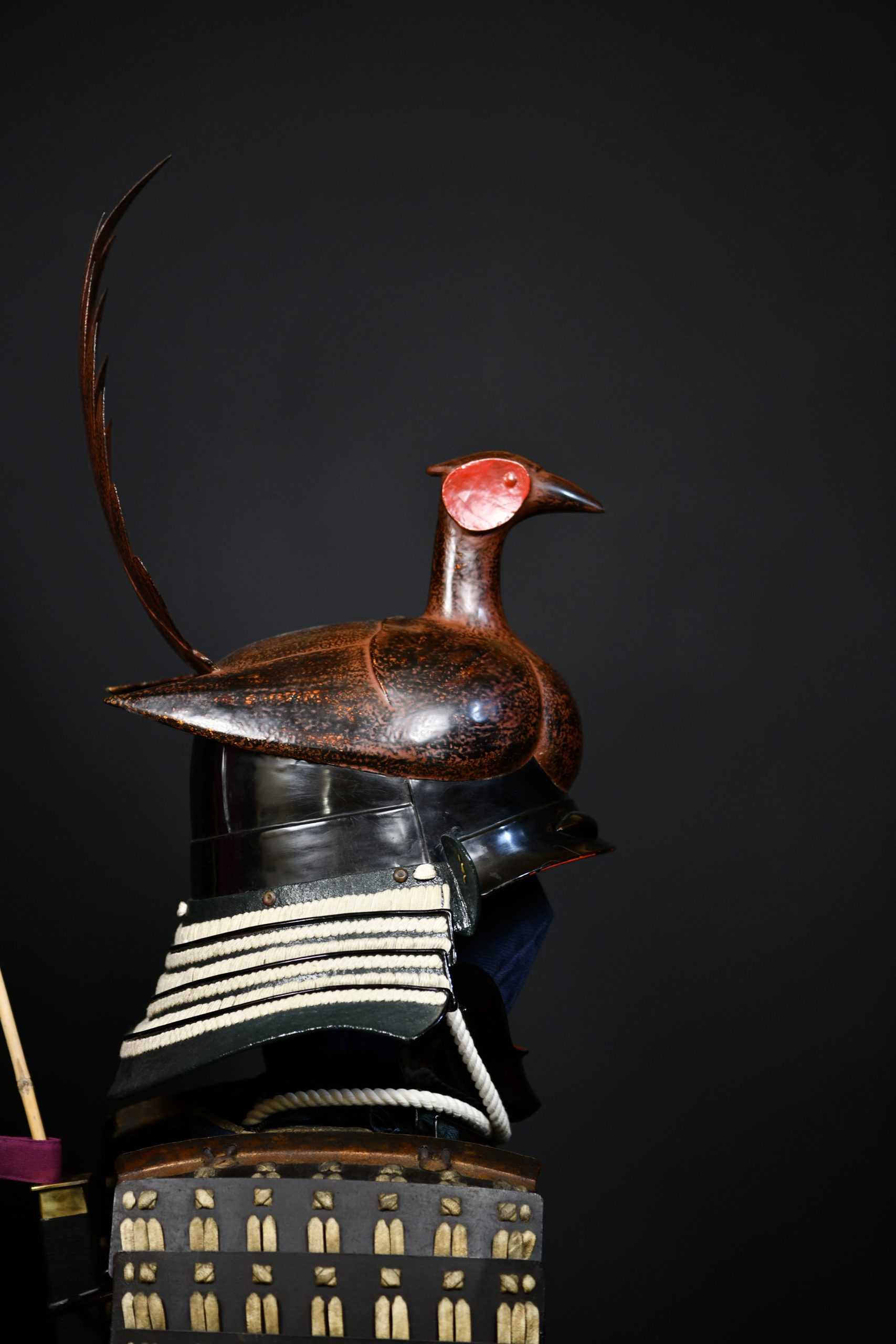 Gusoku pheasant kawari kabuto