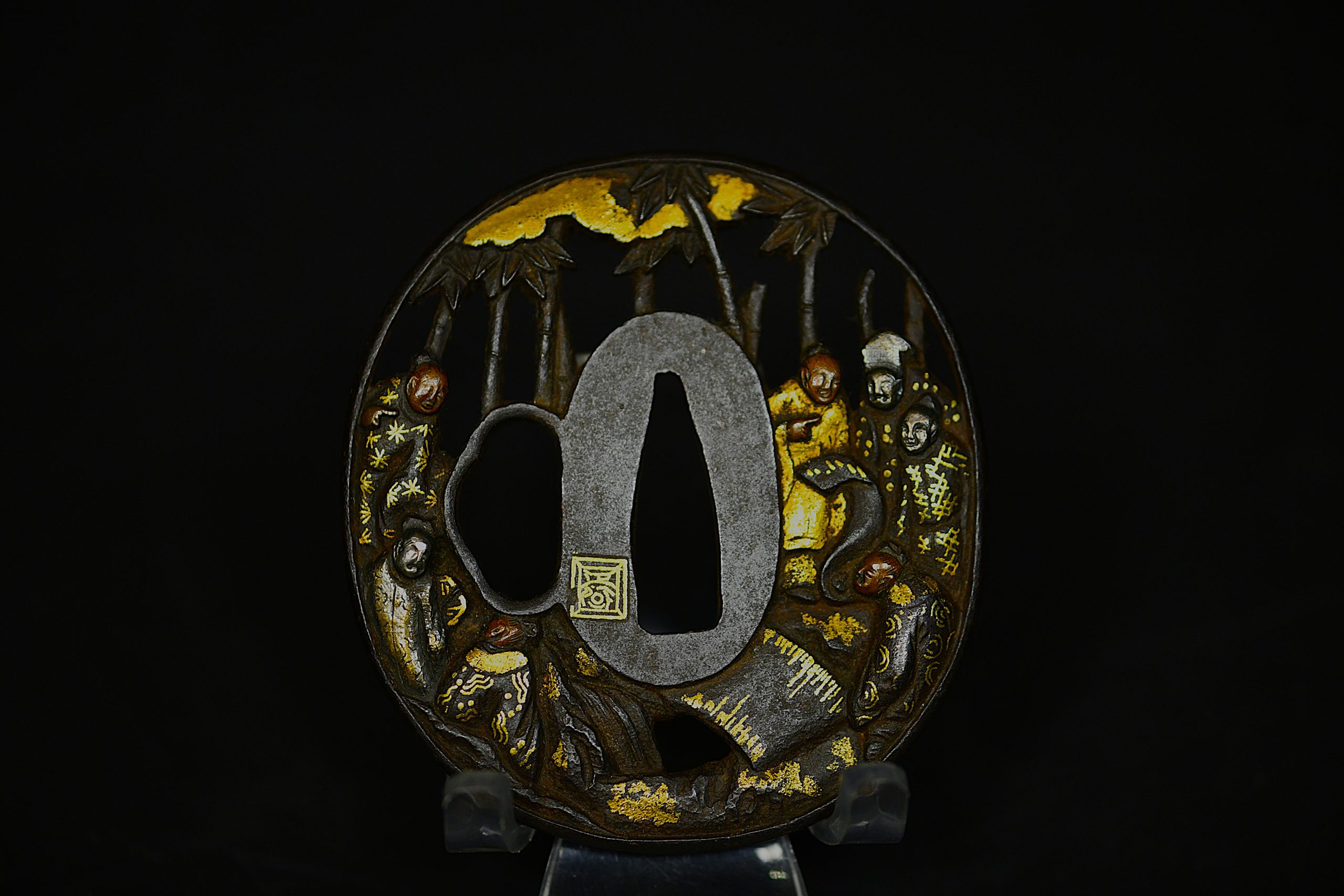 Marugata iron tsuba nobles NBTHK hozon