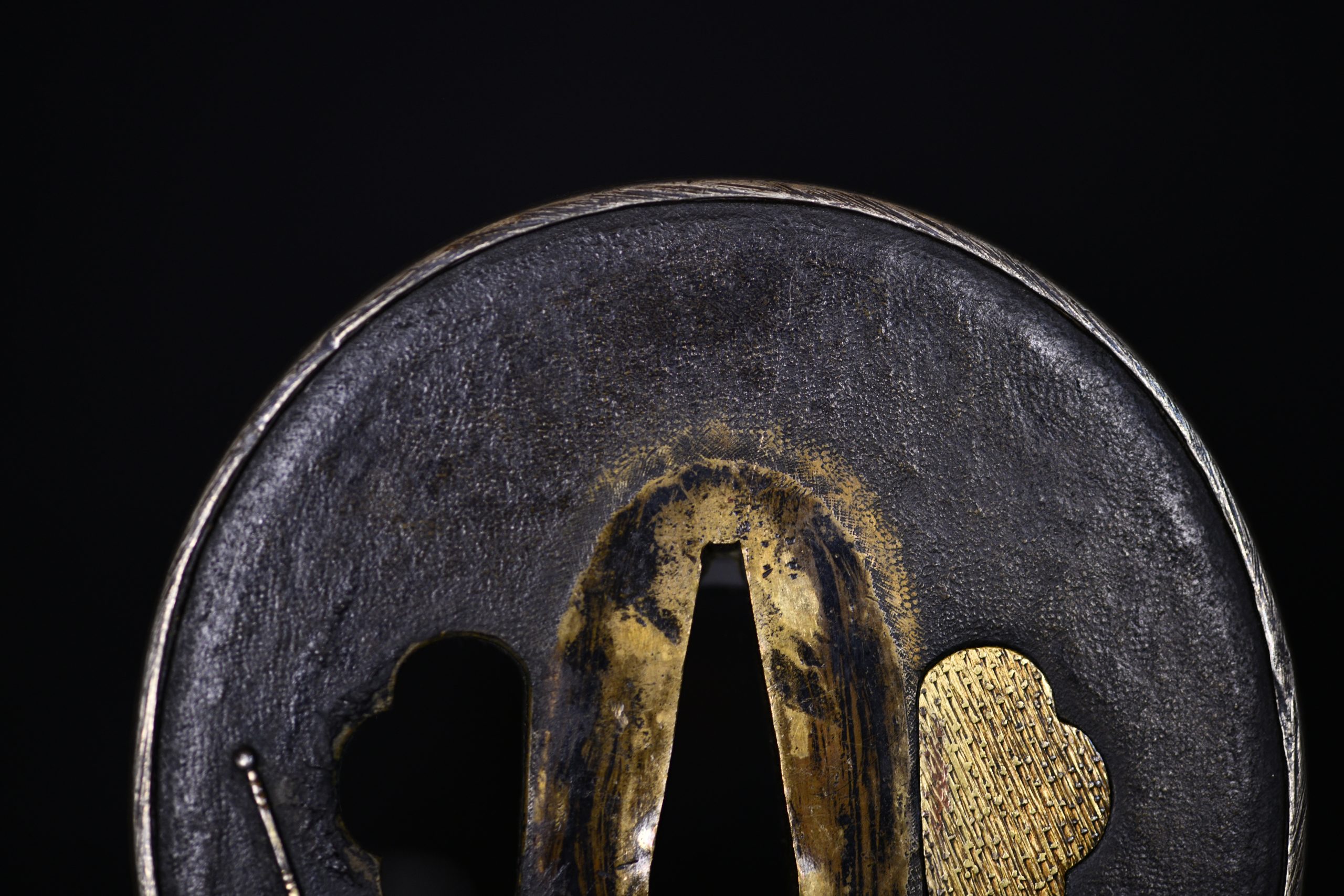 Marugata shakudo folklore tsuba - Image 103