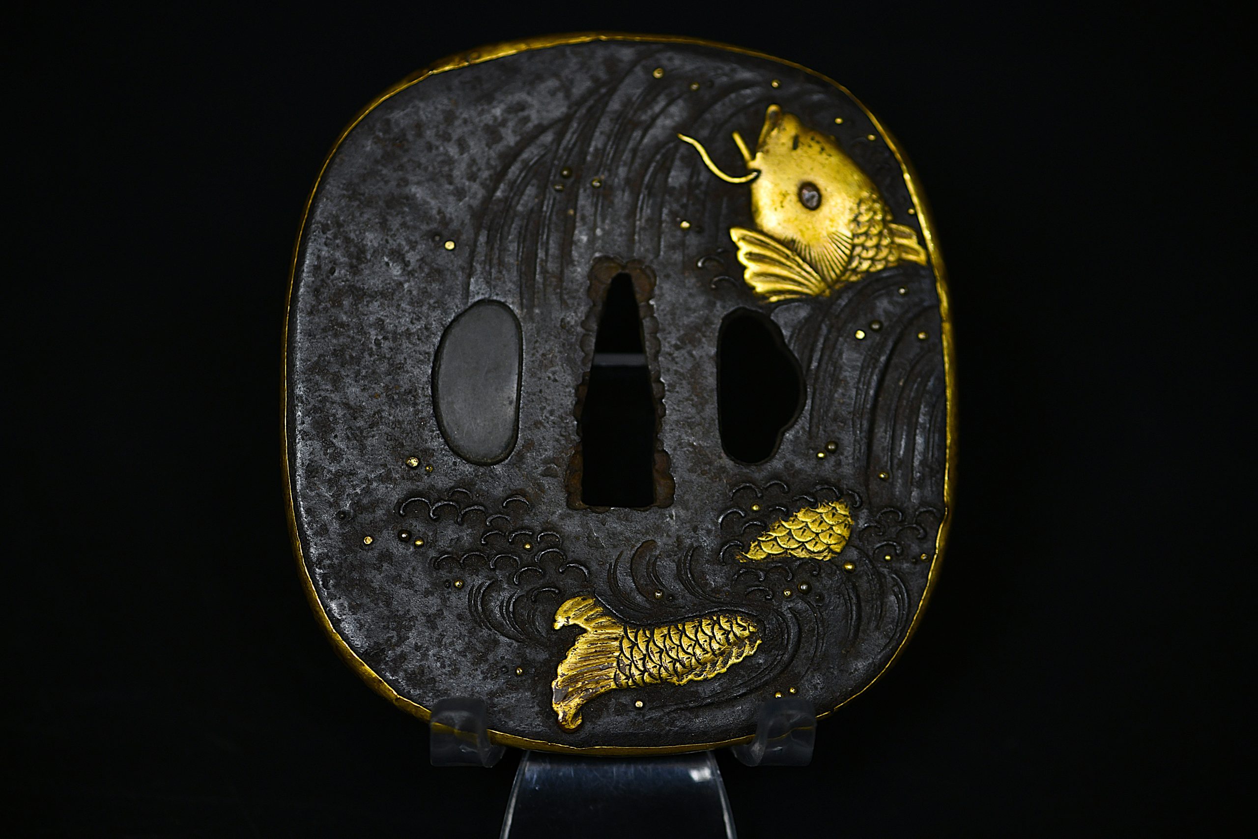 Marugata shakudo folklore tsuba - Image 117