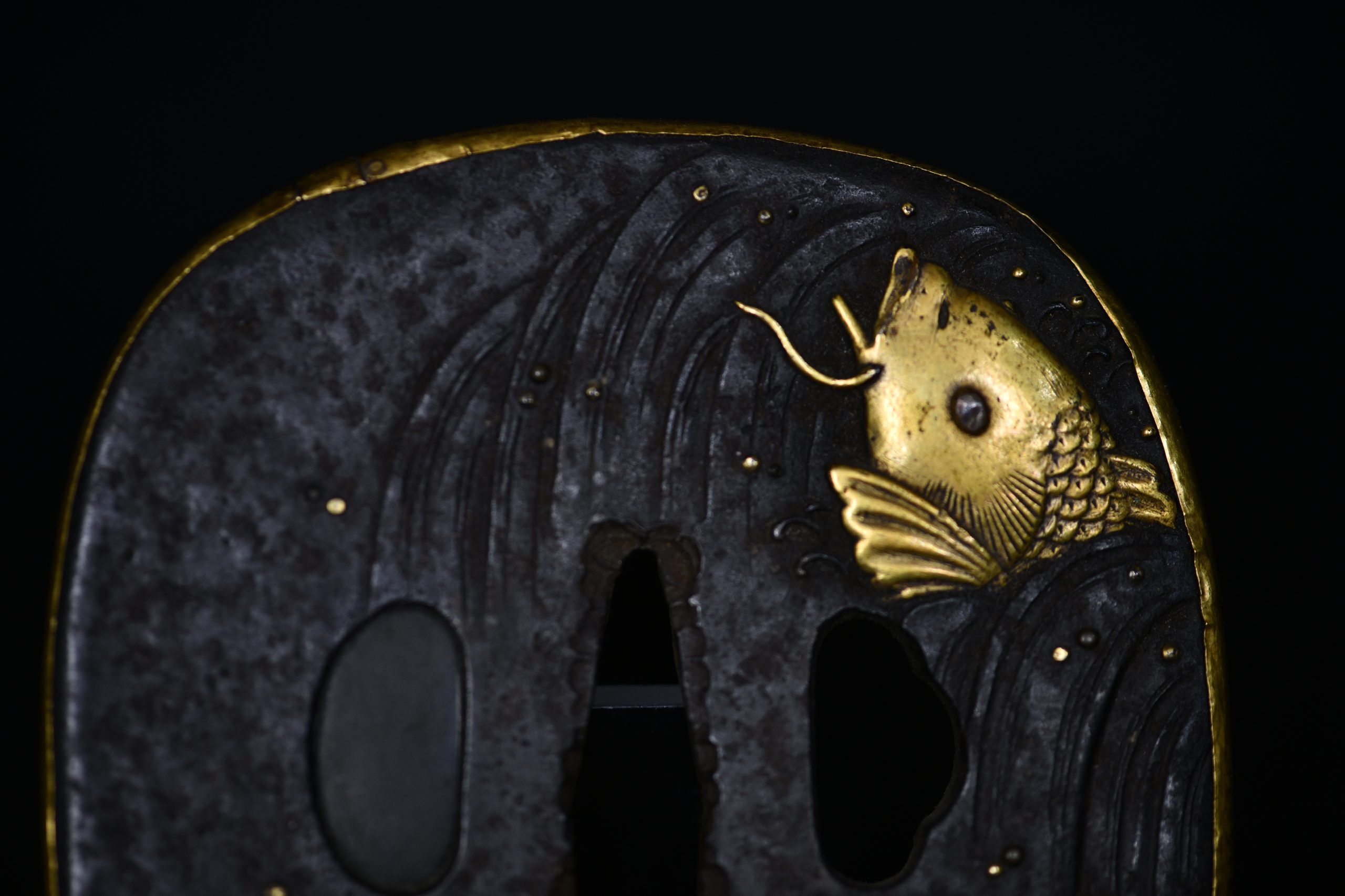 Marugata shakudo folklore tsuba - Image 119