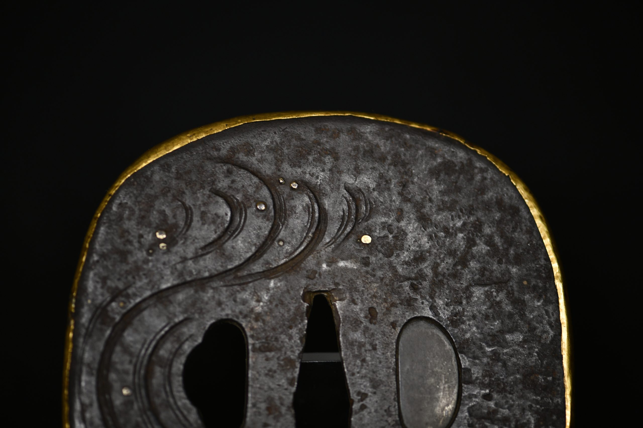 Marugata shakudo folklore tsuba - Image 123