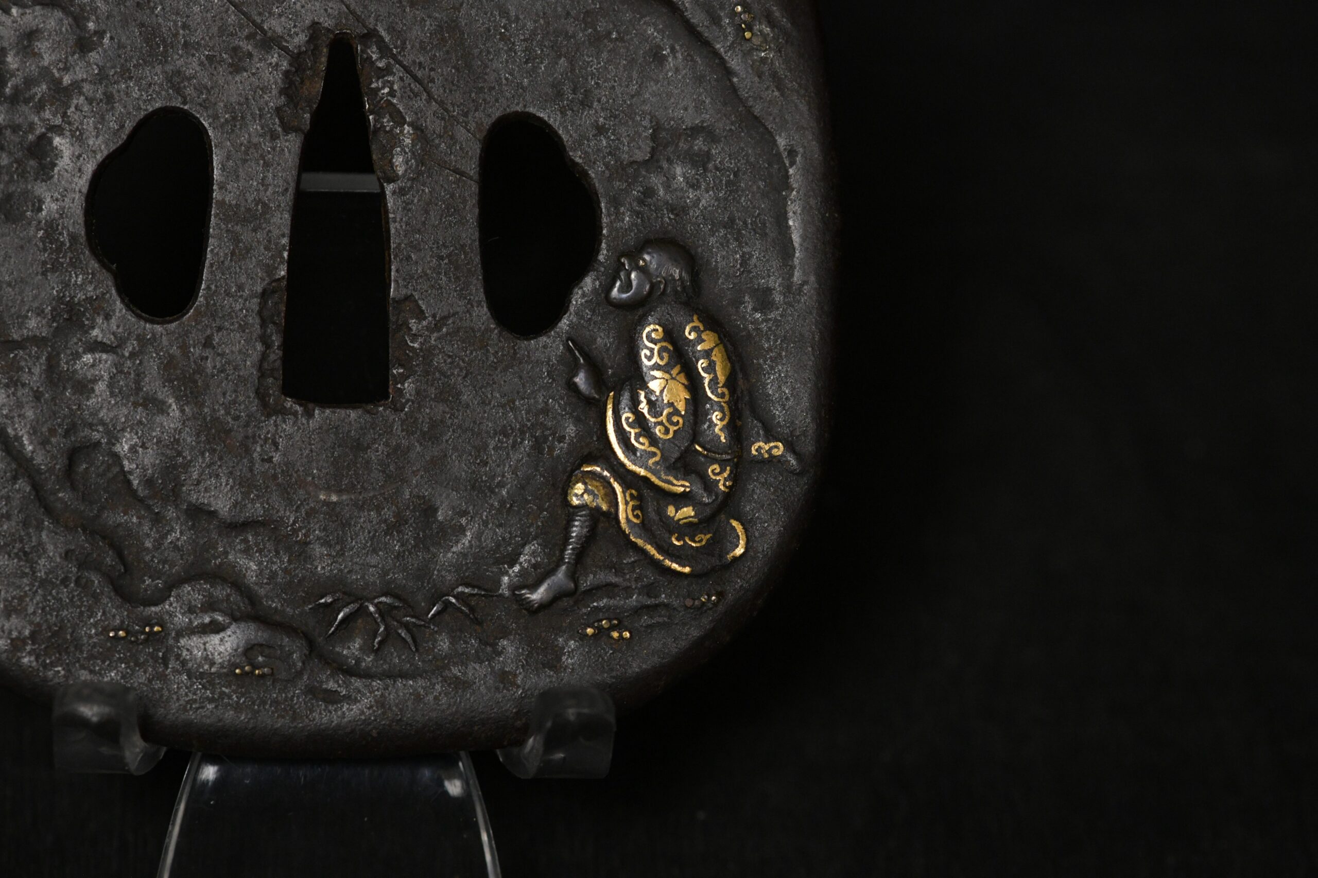 Iron Kakugata Tsuba senin