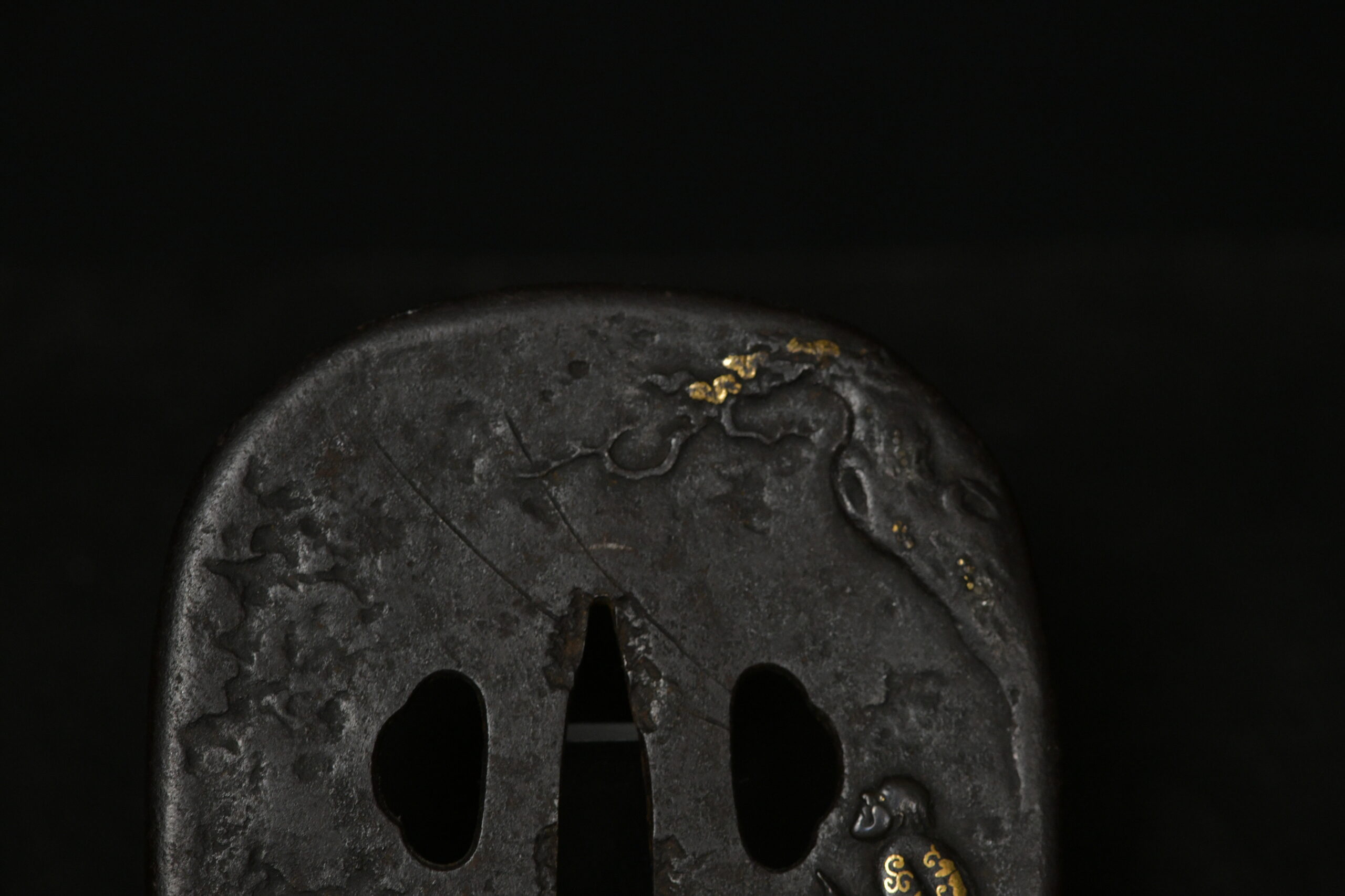 Iron Kakugata Tsuba senin