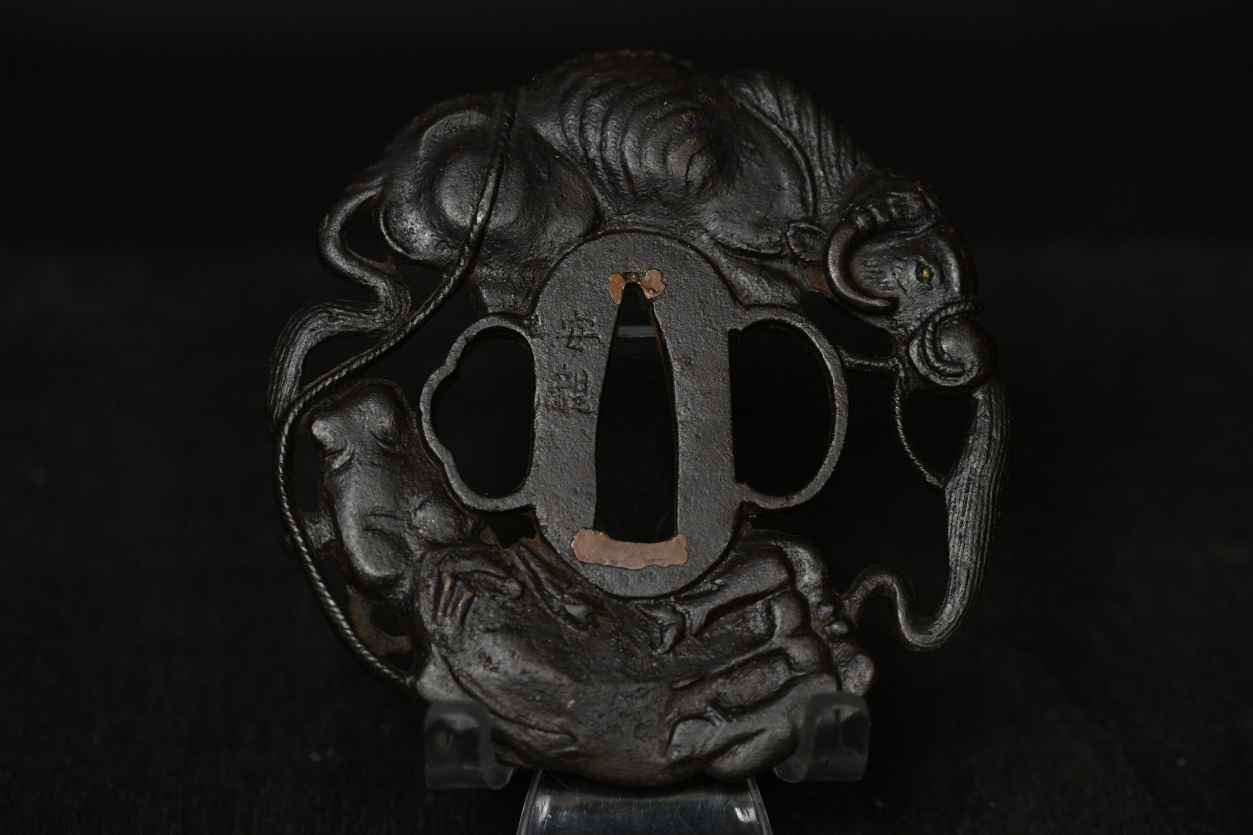 Marugata Iron ox tsuba