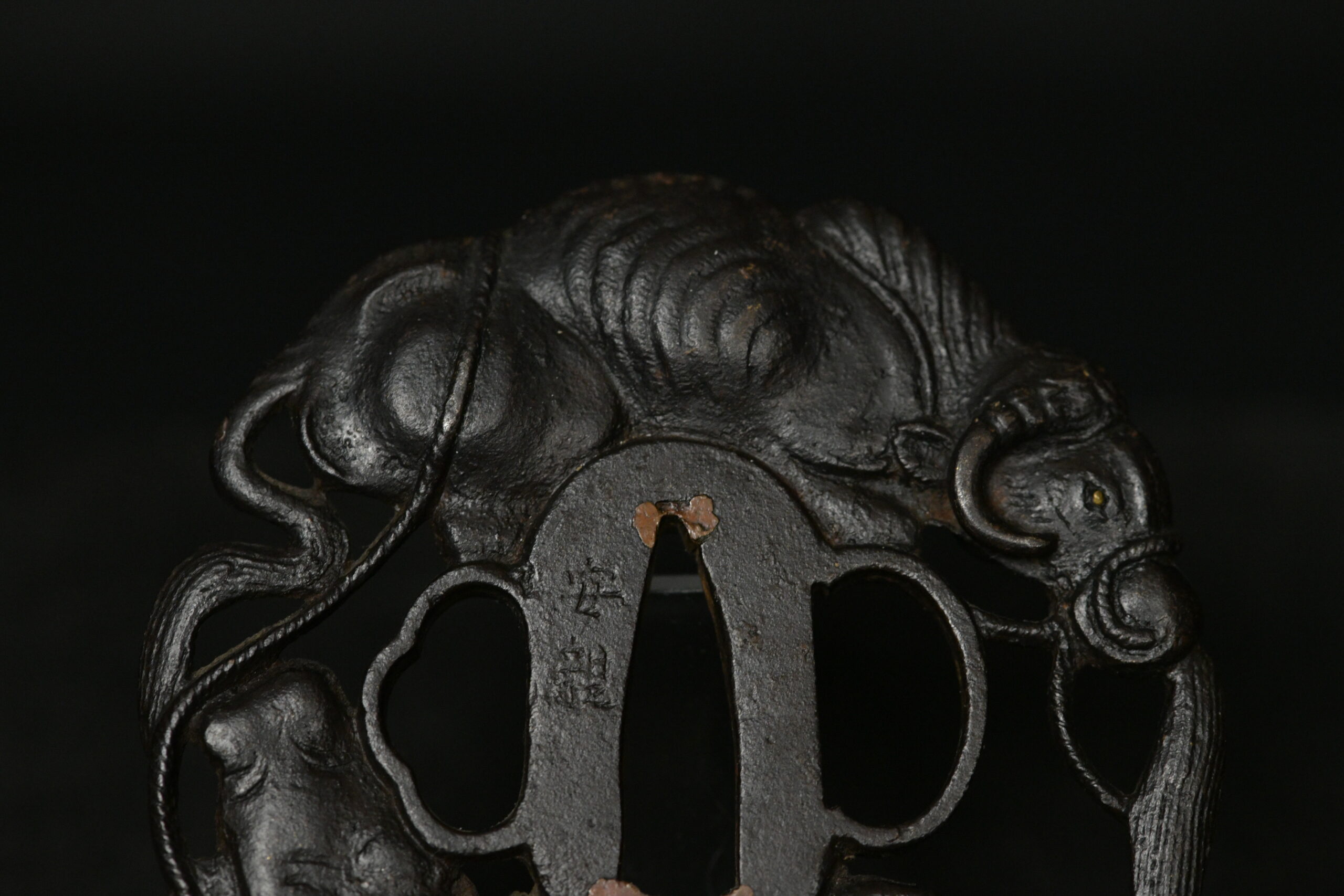 Marugata Iron ox tsuba