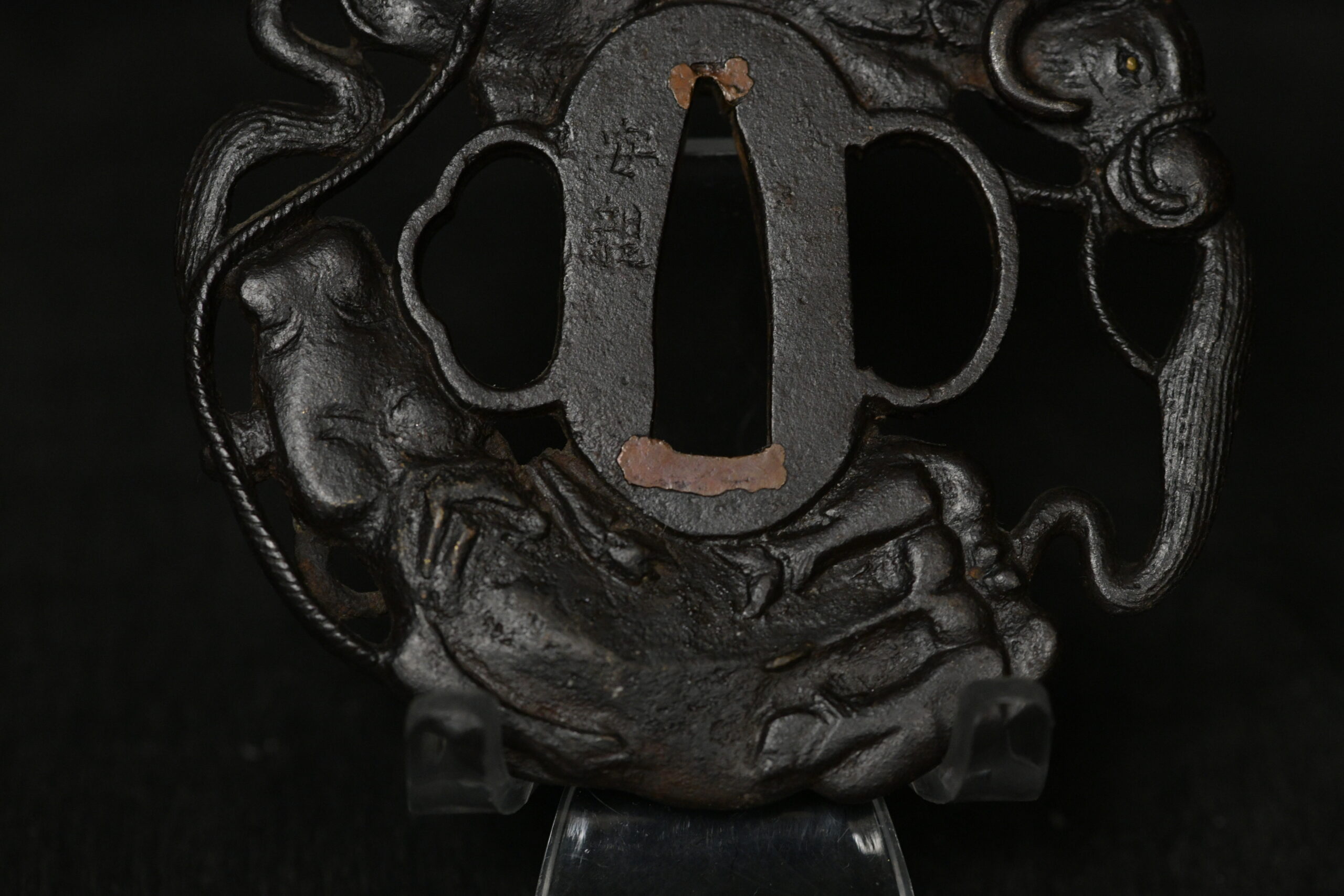 Marugata Iron ox tsuba