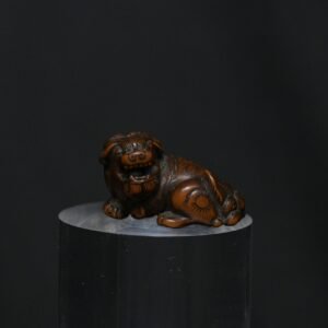Netsuke Shishi III wood