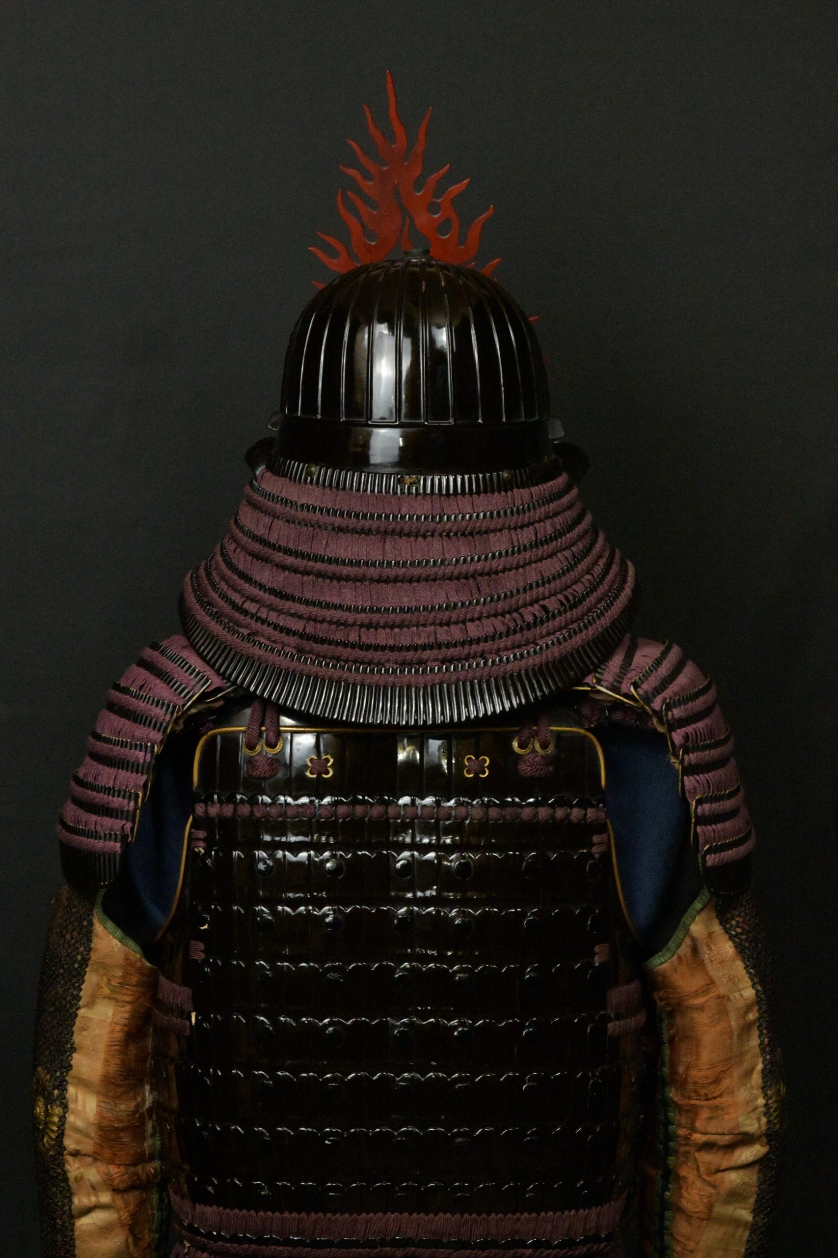 Red menpo gusoku