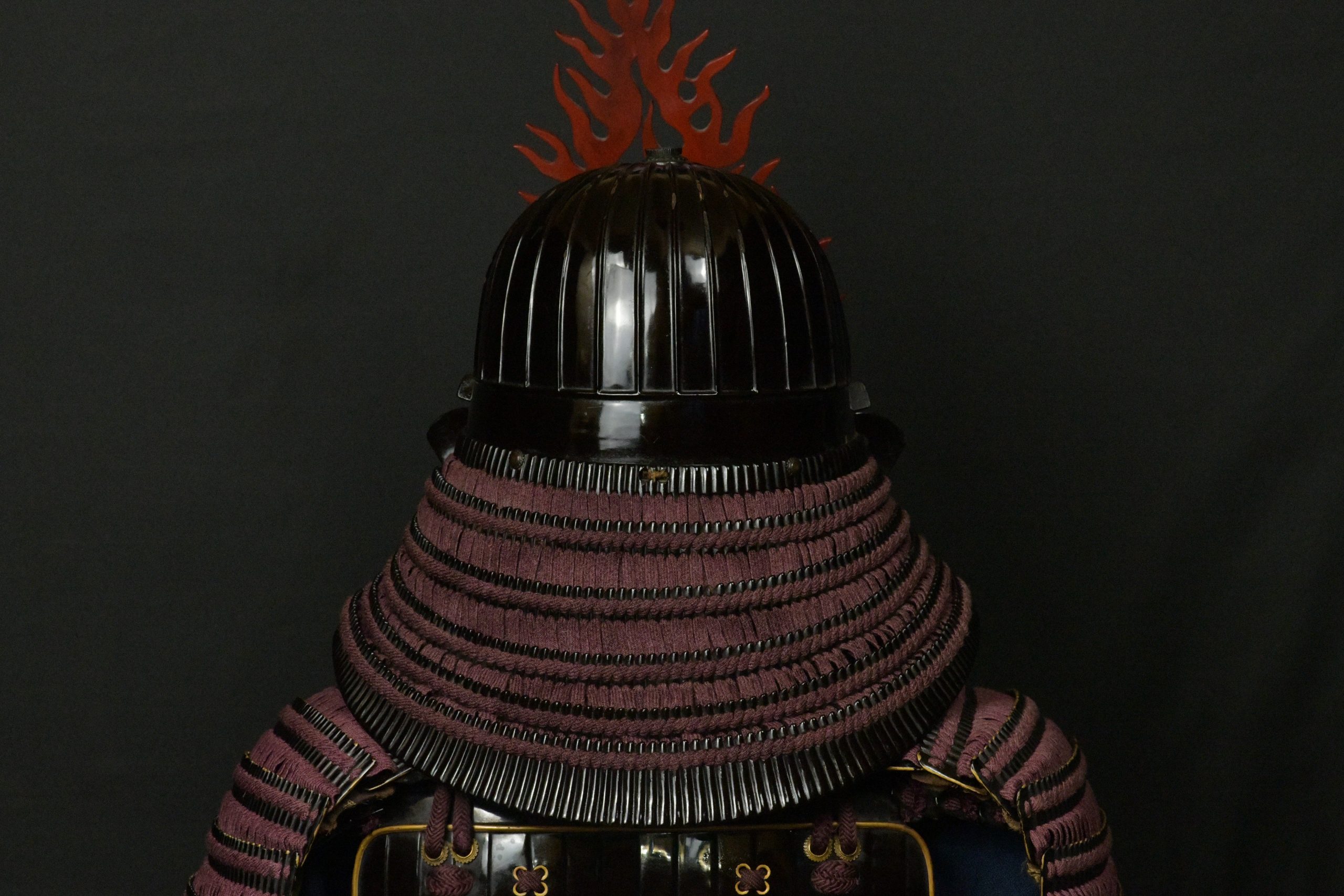 Red menpo gusoku
