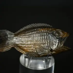 Netsuke fish wood