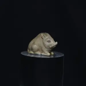 Netsuke wild boar ivory