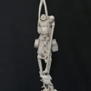 Okimono Ashinaga Tenaga ivory