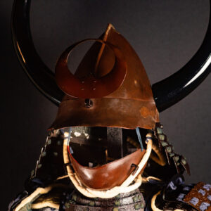 Certified Mid-Edo Samurai Armor (Gusoku) with Crescent Moon Kabuto