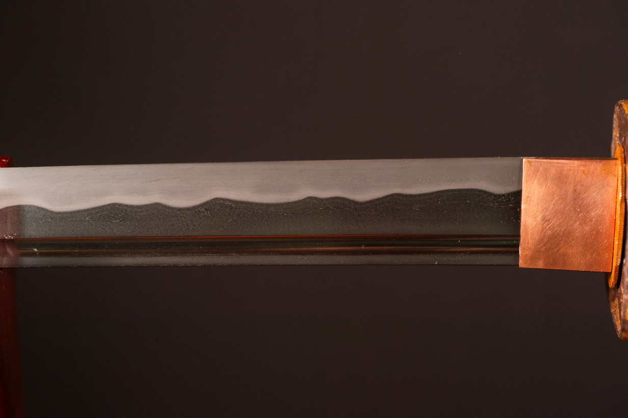 Edo Period Ko-Wakizashi with Gold-Flecked Koshirae