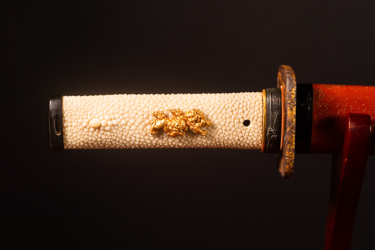 Edo Period Ko-Wakizashi with Gold-Flecked Koshirae
