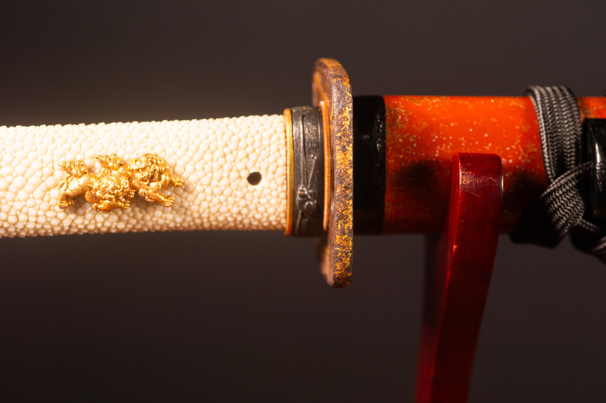 Edo Period Ko-Wakizashi with Gold-Flecked Koshirae