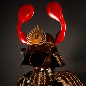 Edo Samurai Armor with Red Kuwagata