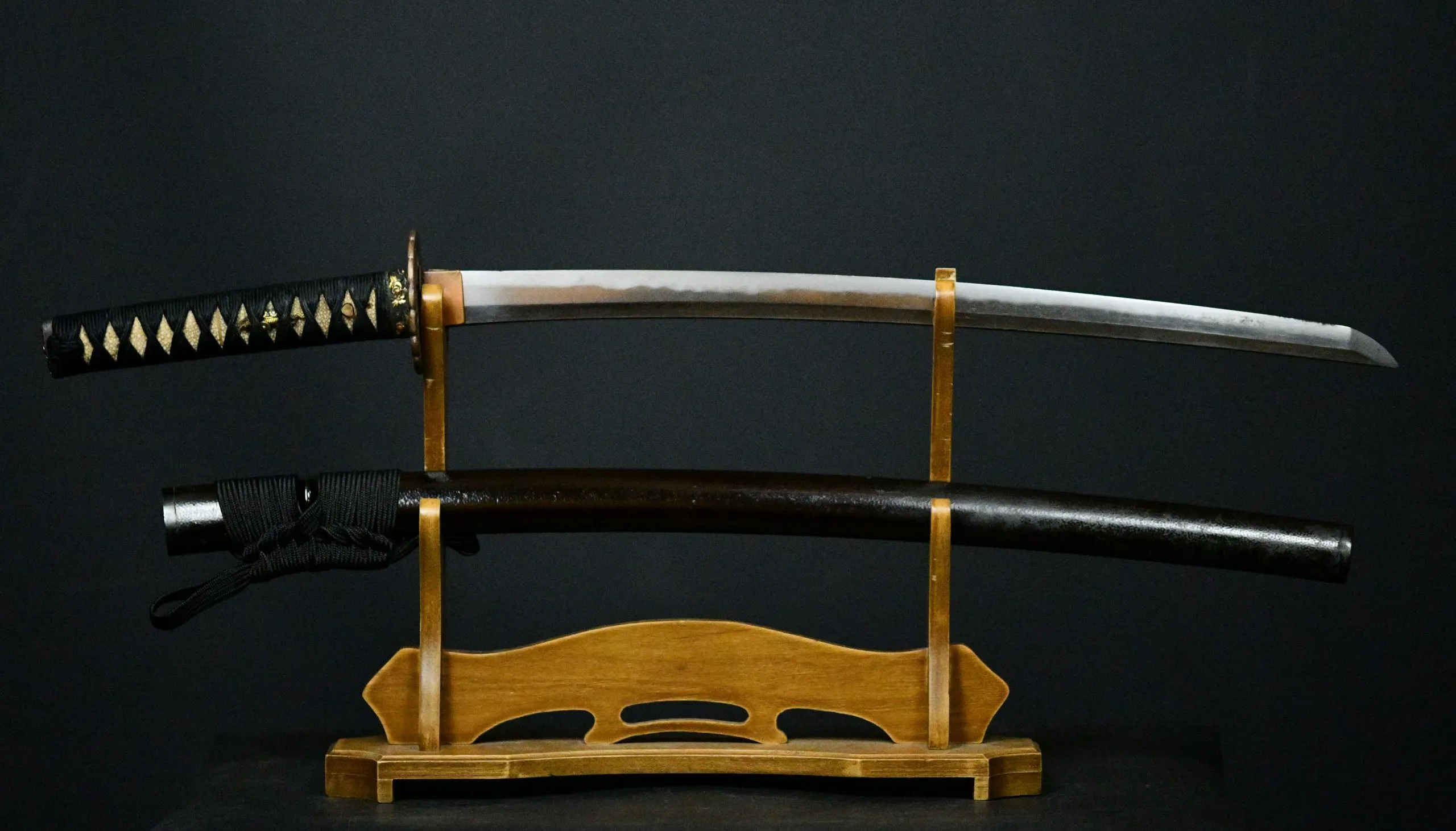 Nihonto Wakizashi Shakudo Fuchikashira