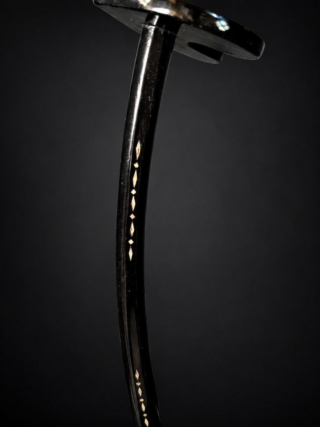 19th Century Katana-kake with Aogai Raden Landscape