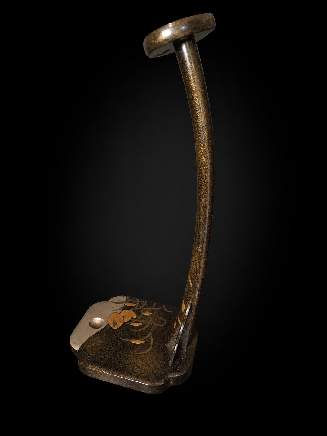 19th Century Katana-kake with Nashiji & Takamaki-e Quail