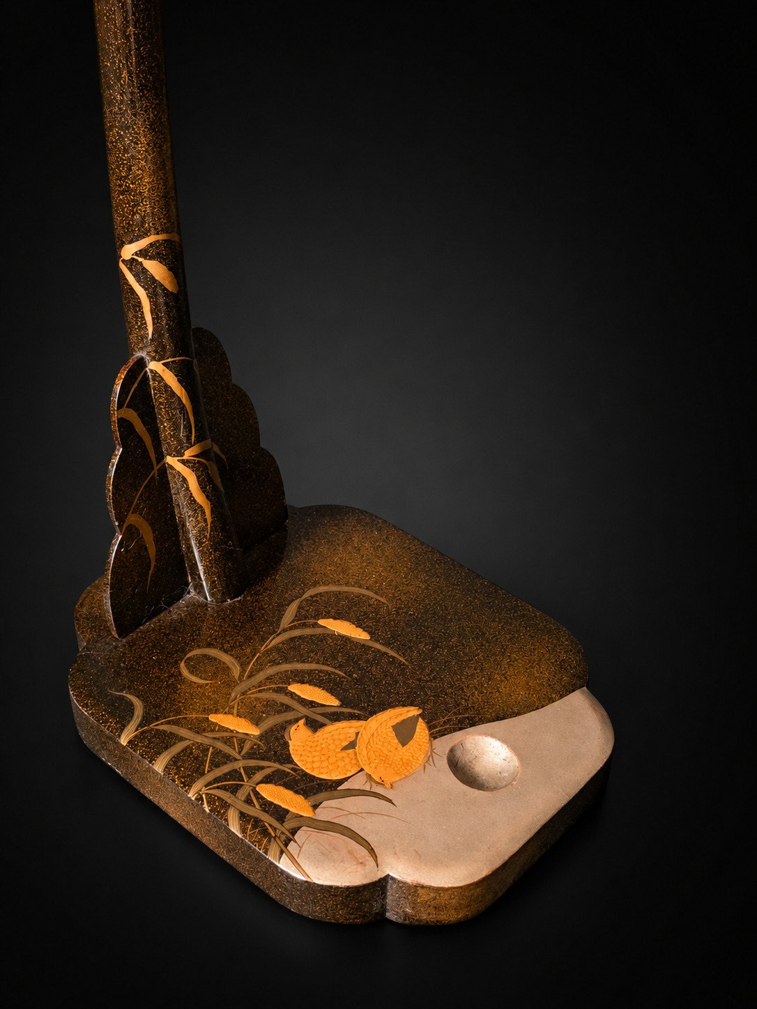 19th Century Katana-kake with Nashiji & Takamaki-e Quail