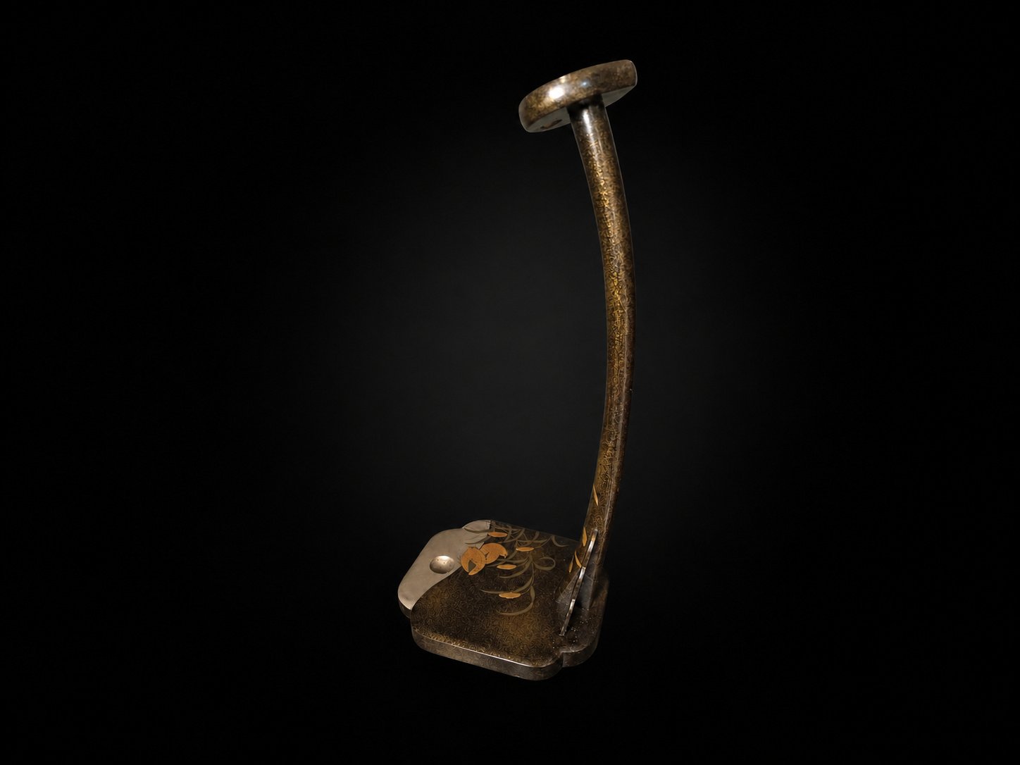 19th Century Katana-kake with Nashiji & Takamaki-e Quail