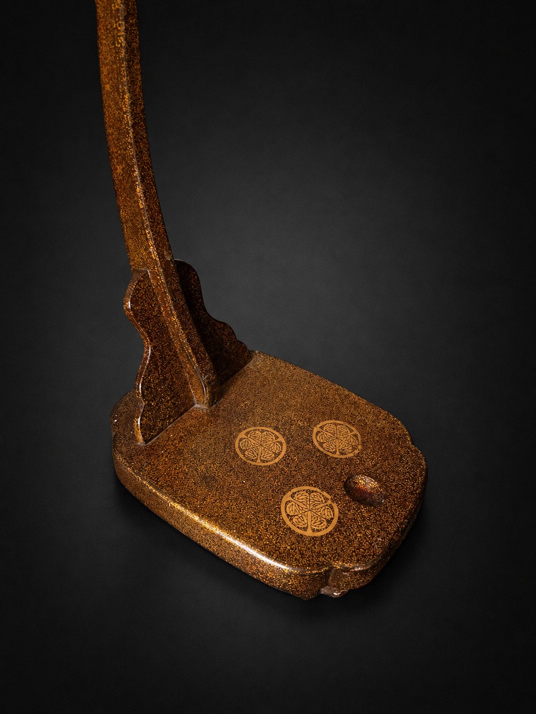 19th Century Katana-kake with Tokugawa Mon & Gold Lacquer