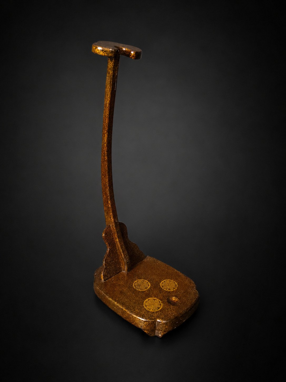 19th Century Katana-kake with Tokugawa Mon & Gold Lacquer