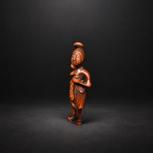 Ama Woman Diver Sashi Netsuke with Fish – Edo Period Japan