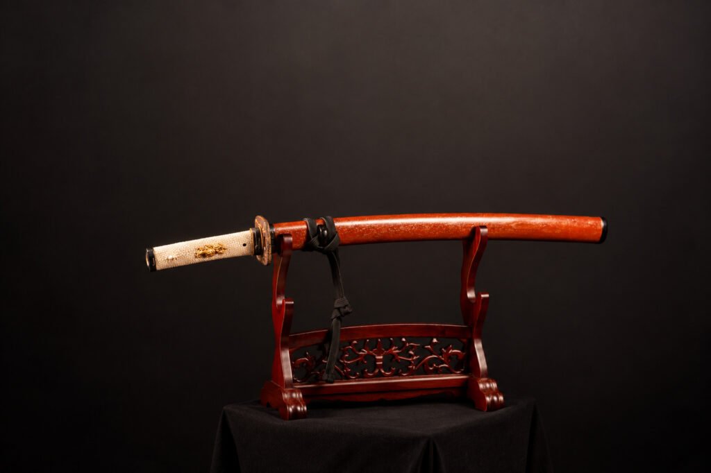 Edo-Period-Ko-Wakizashi-with-Gold-Flecked-Koshirae-2
