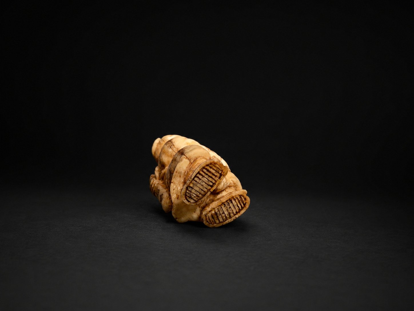 Edo Walrus Ivory Netsuke – Shoki Demon Queller