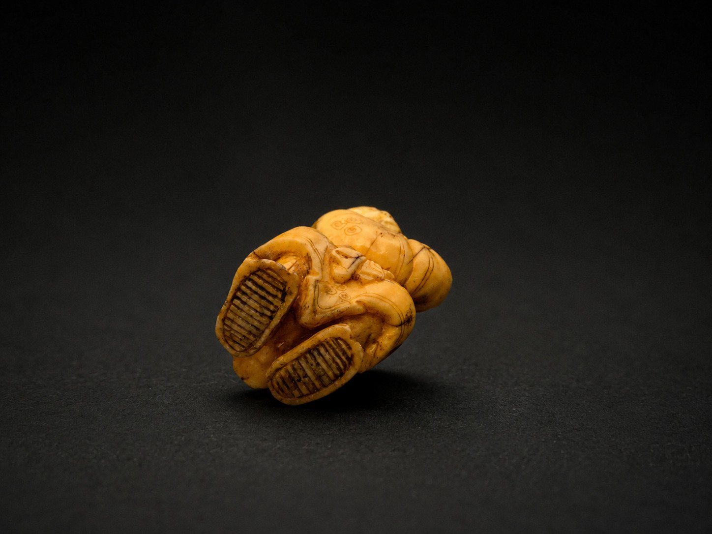 Edo Walrus Ivory Netsuke – Shoki Demon Queller