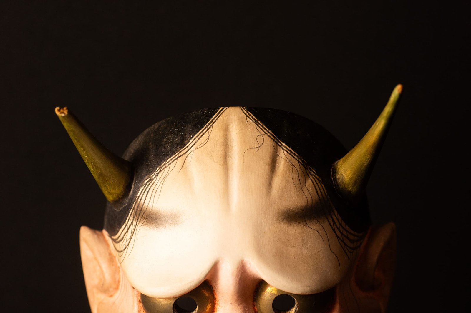 Hannya Noh Mask — Carved Hinoki, Shōwa Period