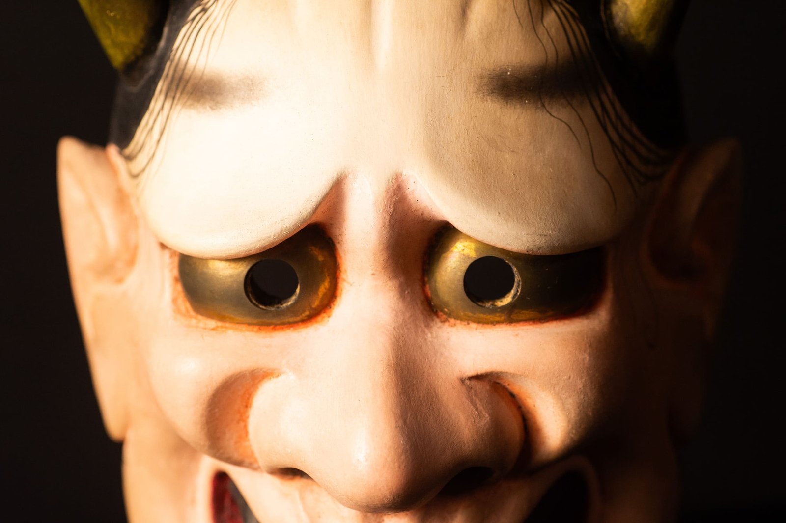 Hannya Noh Mask — Carved Hinoki, Shōwa Period