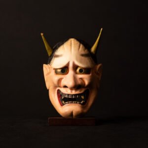 Hannya Noh-masker in Hinoki, Shōwa-periode