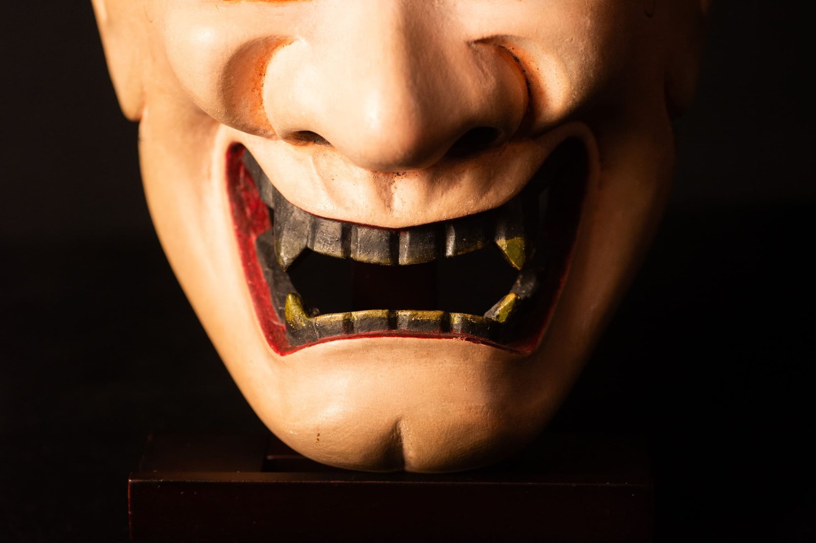 Hannya Noh Mask — Carved Hinoki, Shōwa Period
