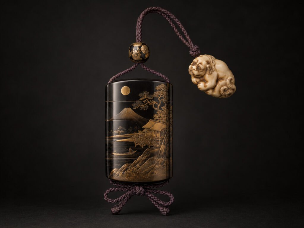 Inro with netsuke and ojimepng
