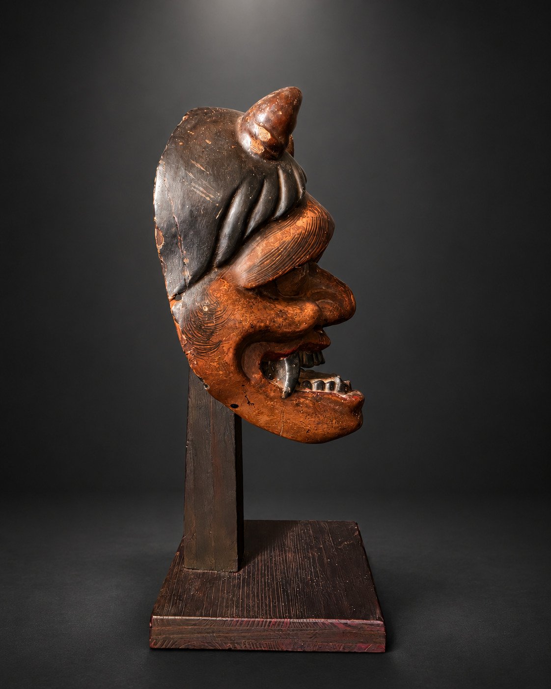 Late Edo Oni Mask – 19th Century Japanese Demon Mask