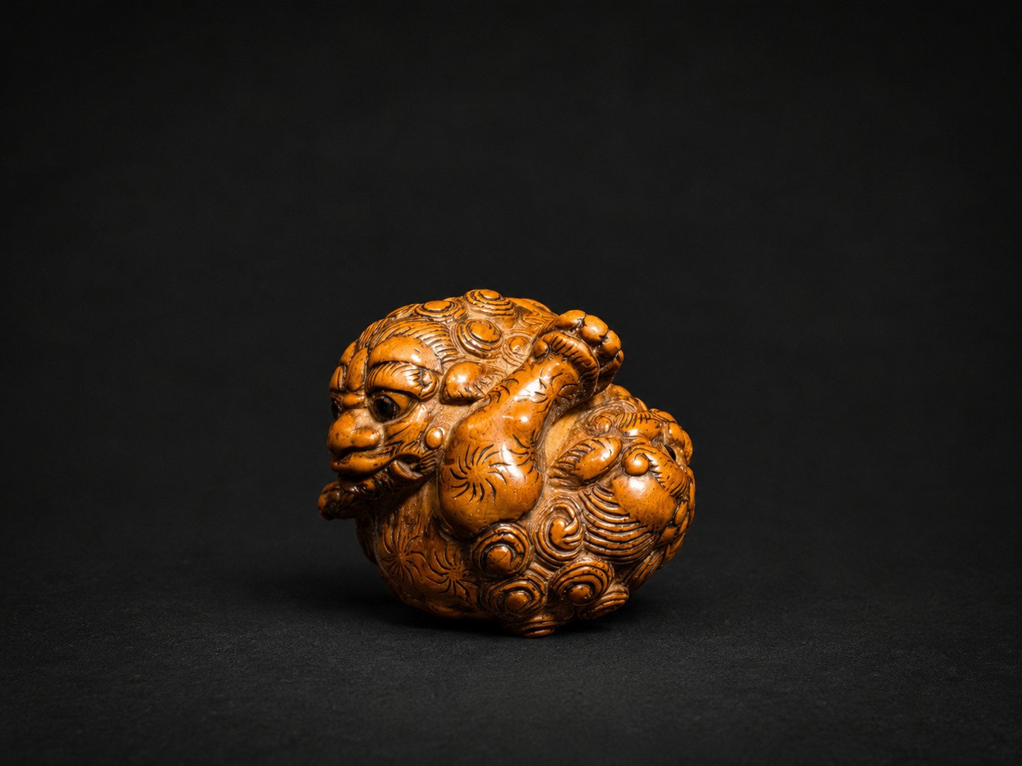 Meiji Boxwood Netsuke