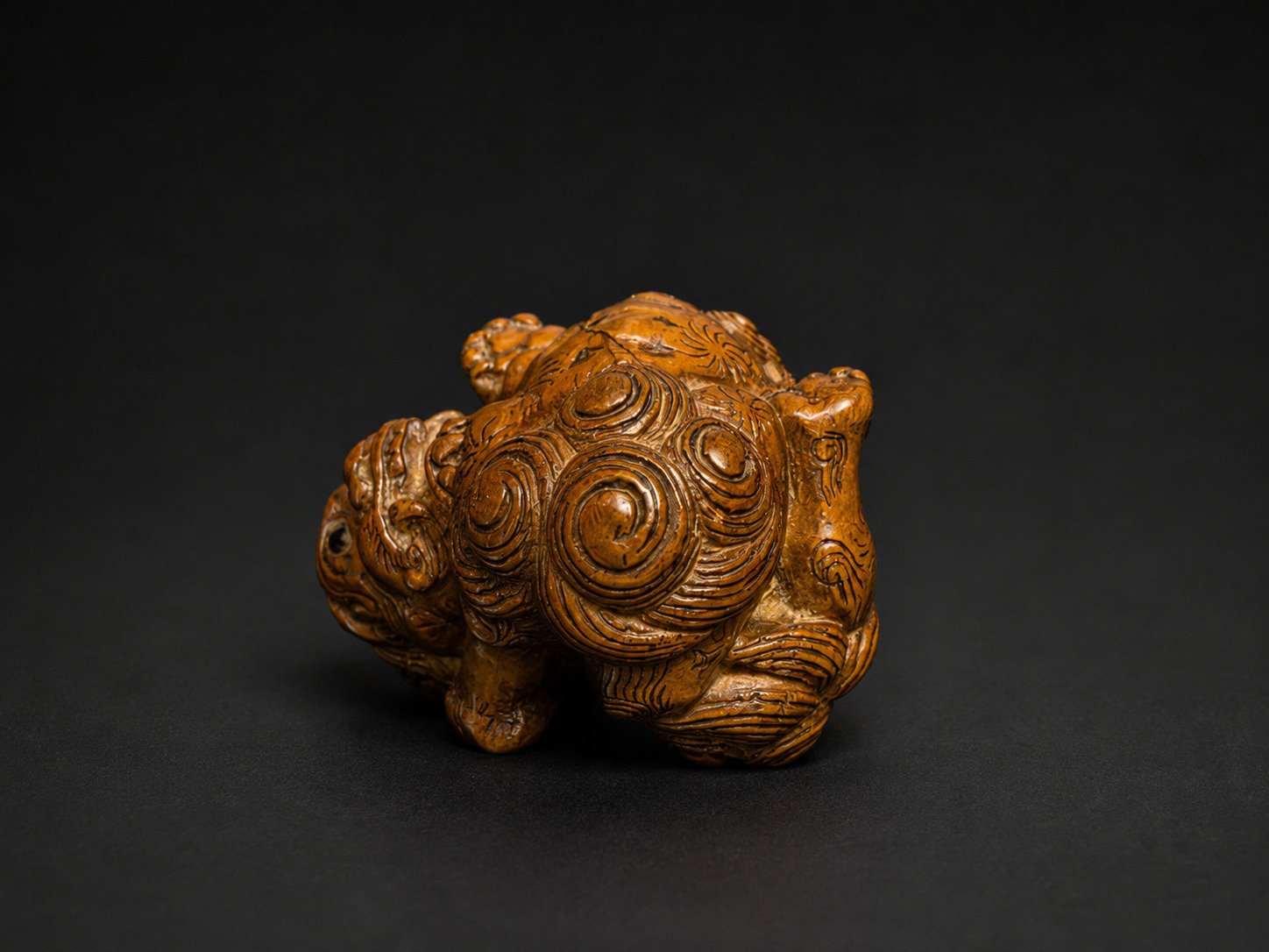 Meiji Boxwood Netsuke