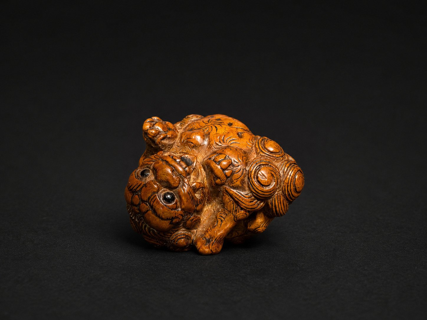 Meiji Boxwood Netsuke