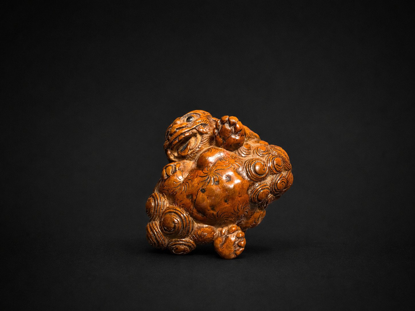 Meiji Boxwood Netsuke