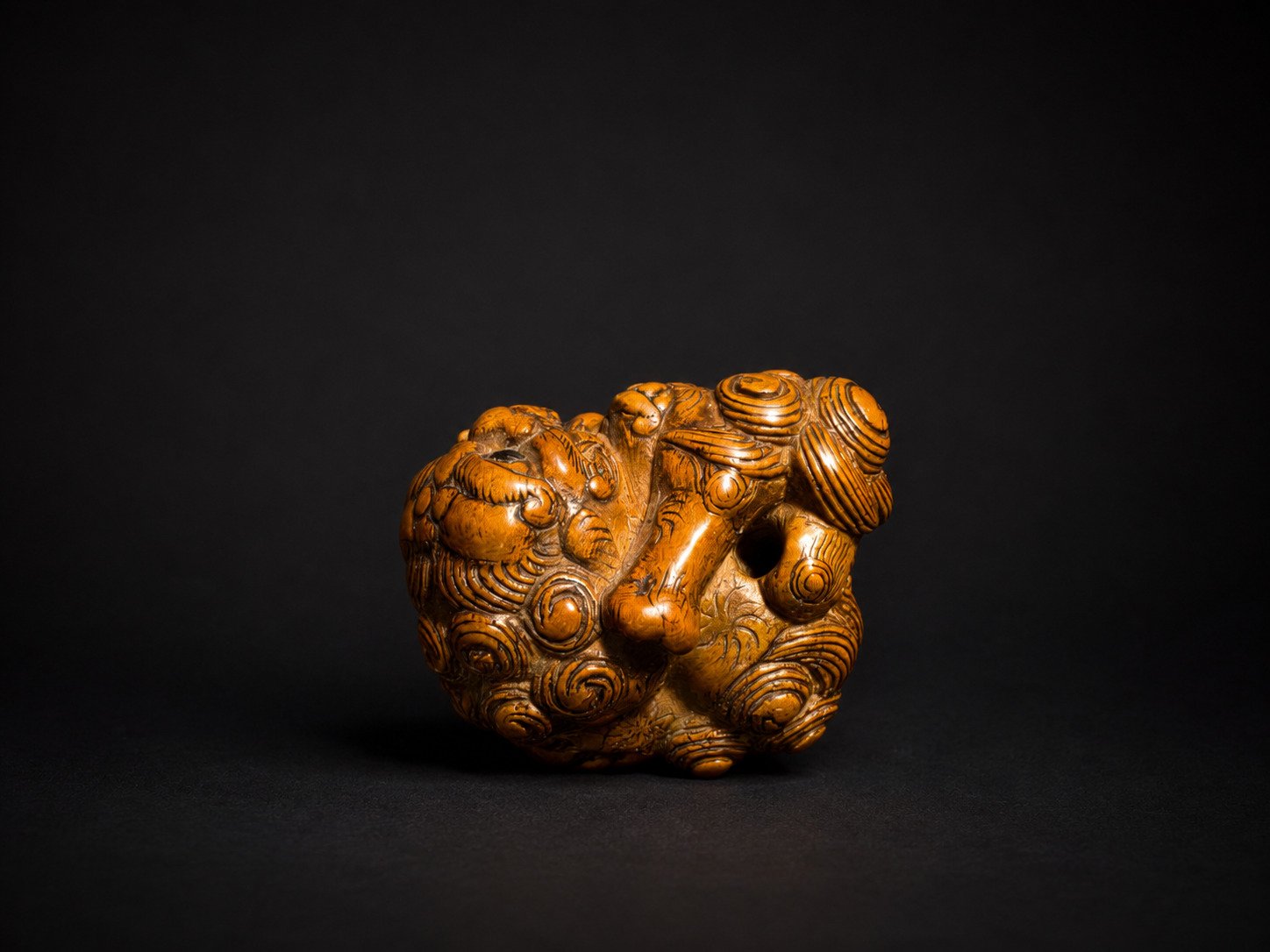 Meiji Boxwood Netsuke