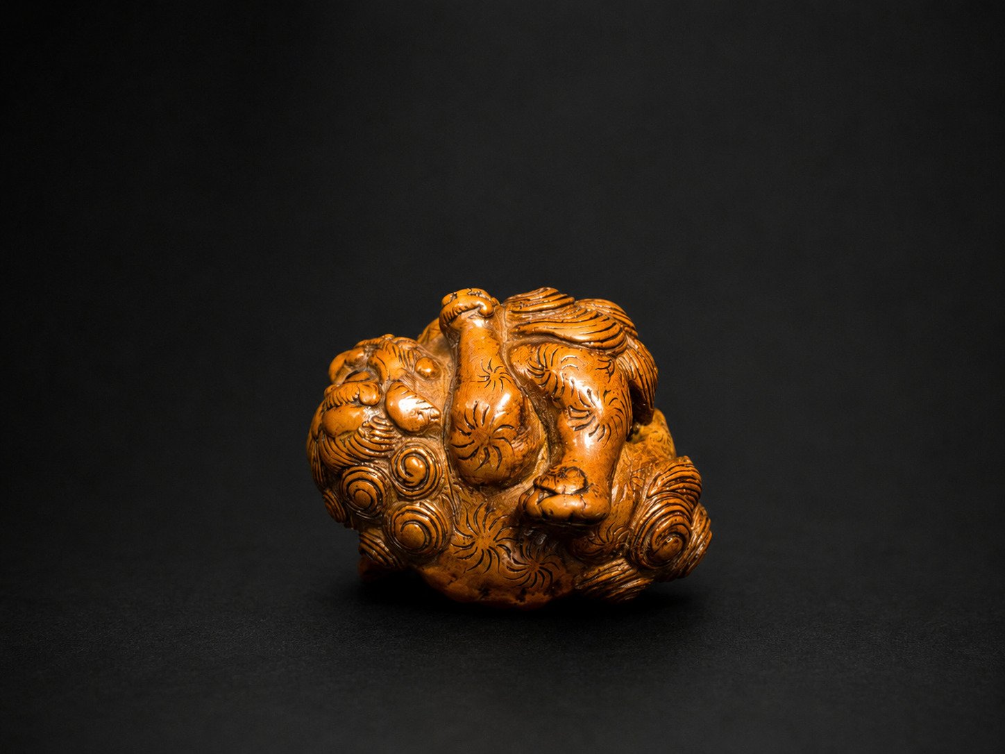 Meiji Boxwood Netsuke