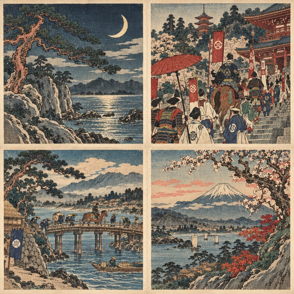 antique Japanese Ukiyo-e