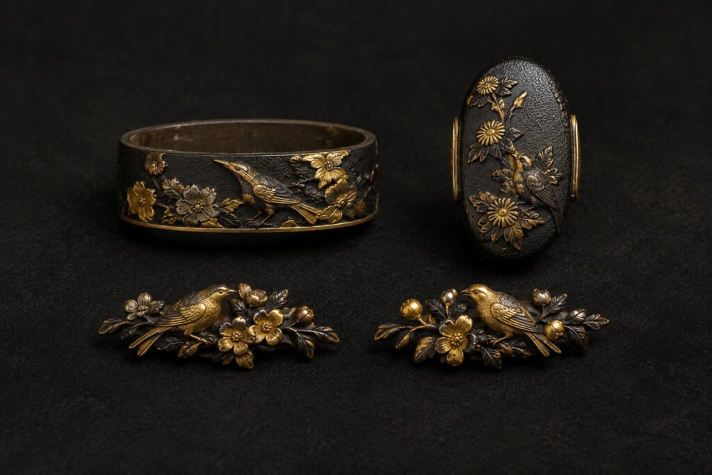 fuchi kashira menuki