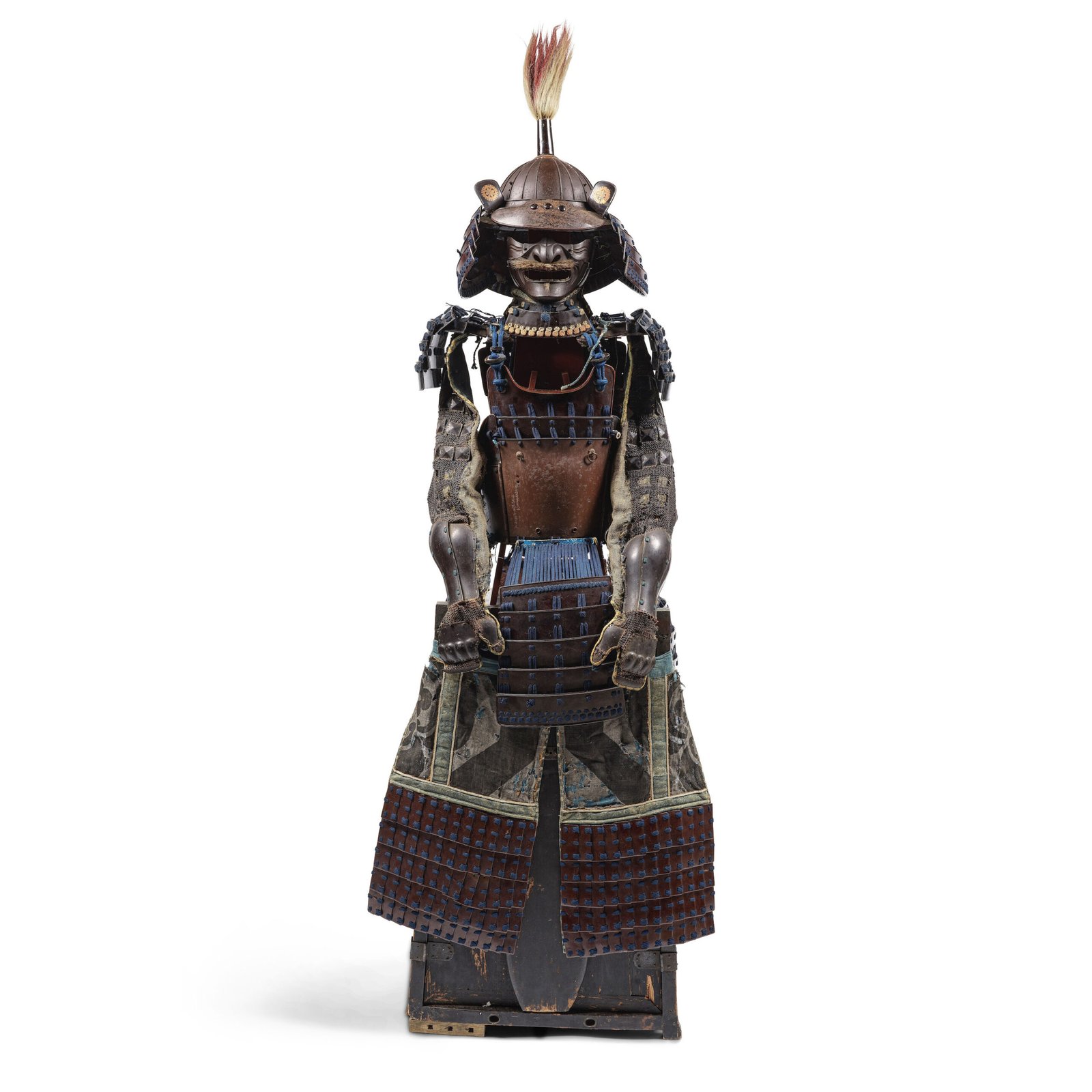 ARMURE COMPOSITE EN FER NATUREL ET LAQUE BRUNE