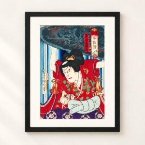 Toyohara Kunichika Ukiyo-e – Ichikawa Sadanji as Hakuōmaru